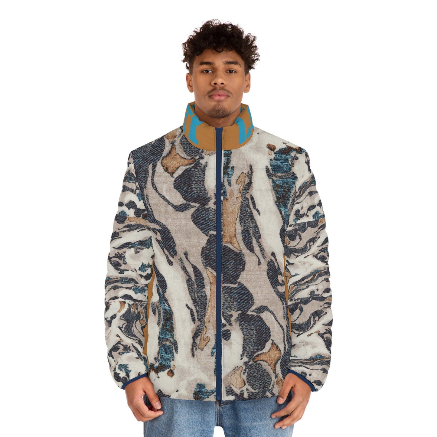 Abstract Puffer Jacket